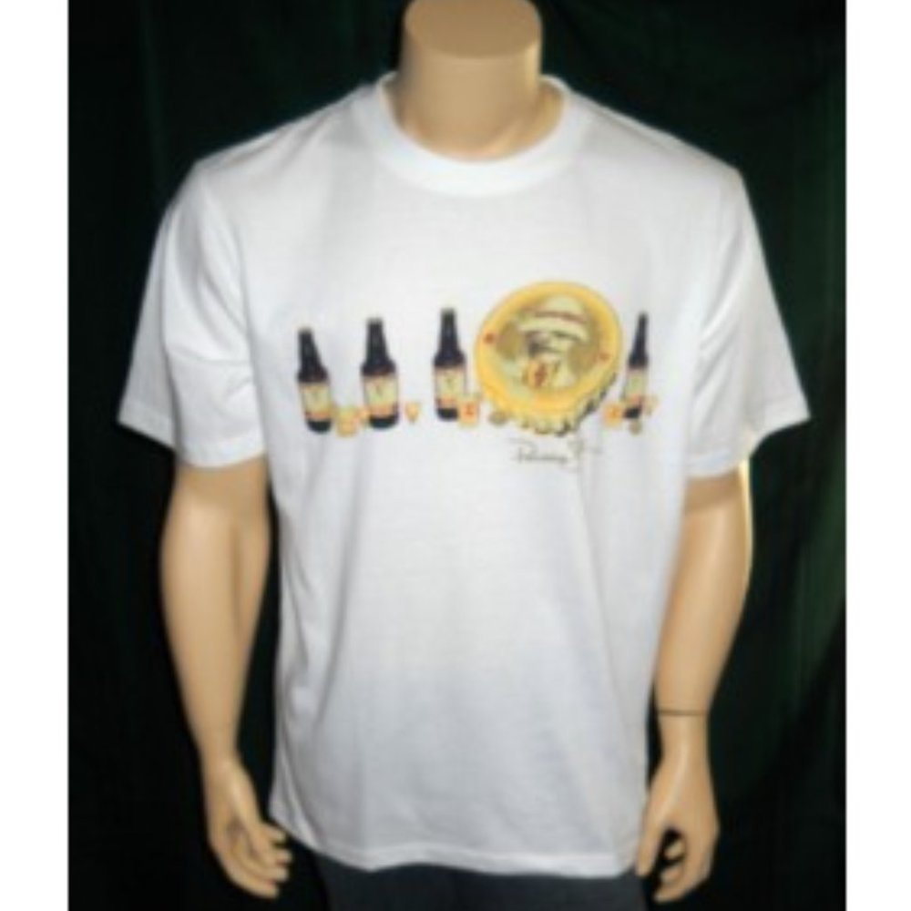 Panama Jack Y2K Cotton T Shirt  Beer Drinking Mens S - M - L NEW WITH TAGS